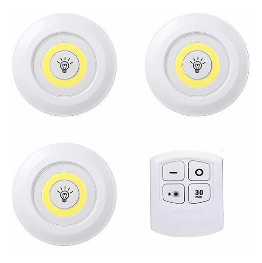 Set 3 Luces LED con control